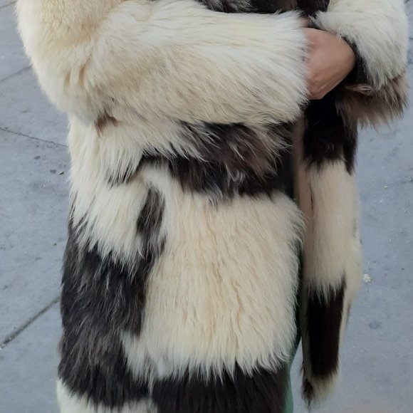 VINTAGE unique REAL FUR COAT - Picture 4 of 8